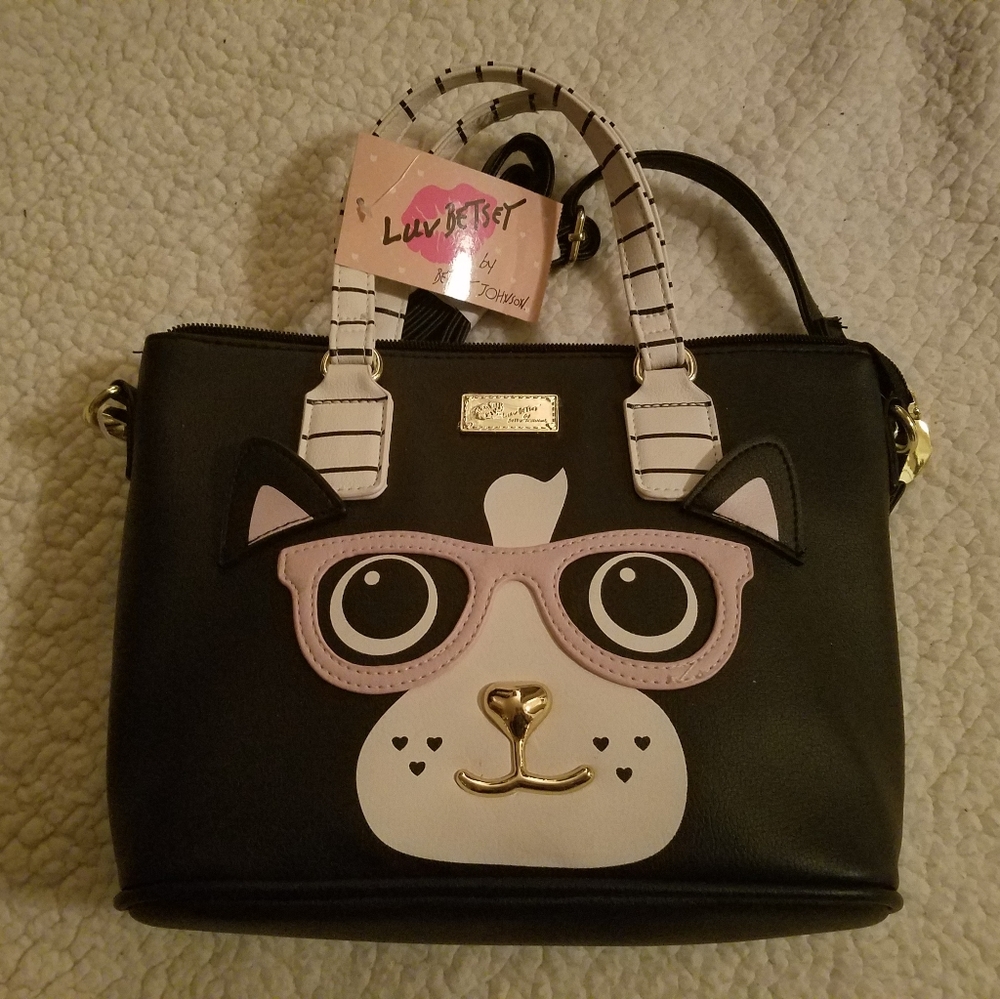 NWT Betsey Johnson Cat Purse